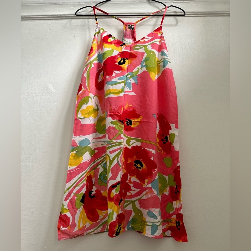 Josie Dress Flowers Print Summer Beach Size Small